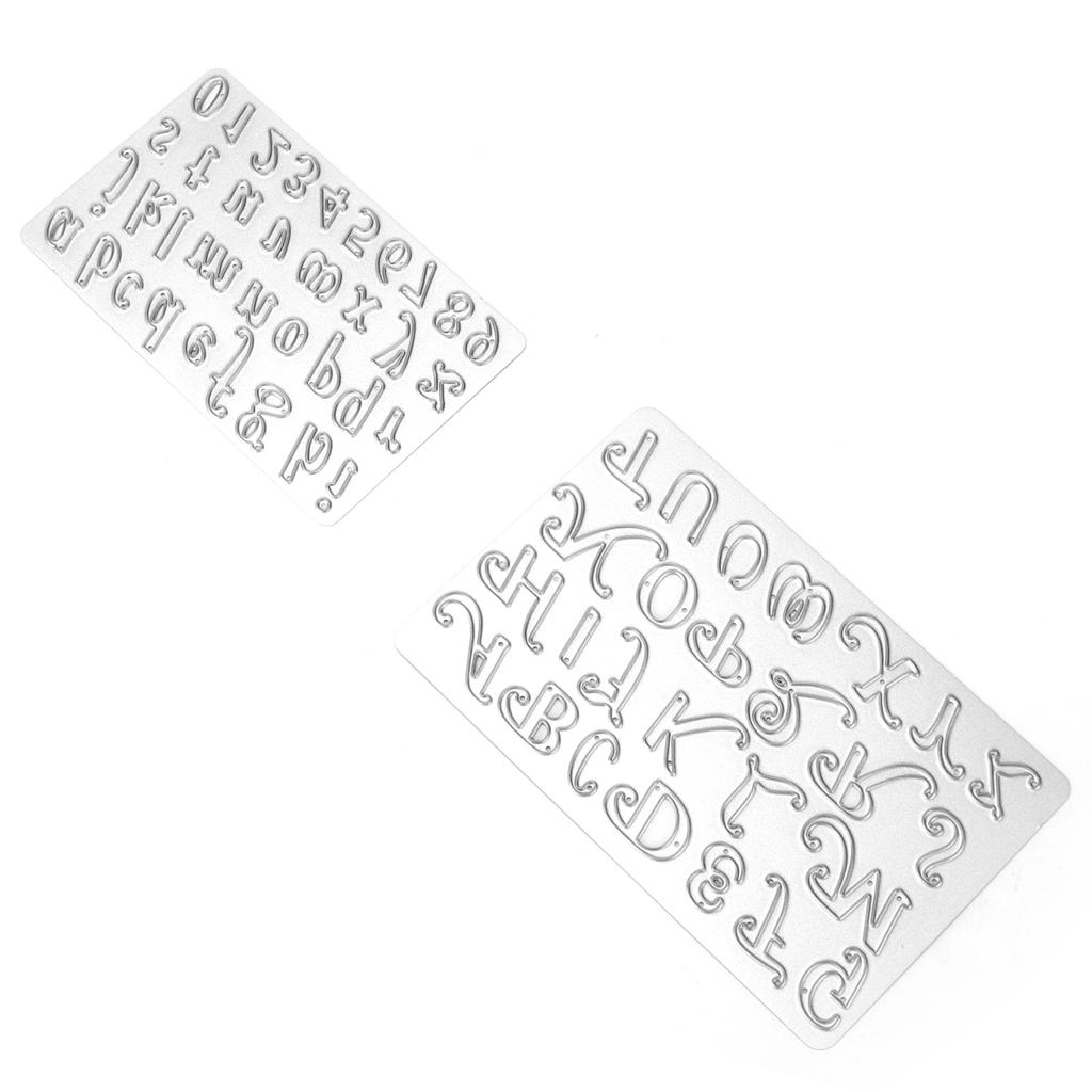 2 шт., высечки из углеродистой стали, буквы, форма для скрапбукинга, форма для ремесел, фотоальбом