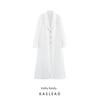 Kaslead New Women Clothes Western Style Fashion Simple and Versatile Suit Collar Long Trench Coat Outerwear