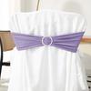 10Pcs Chair Bowknot High Elastic Reusable Bright Color Wedding Ceremony Dining Chair Back Band Ribbon Home Decor