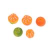 10Pcs Resin Mixed Artificial Orange Fruits Miniature Doll House Accessories