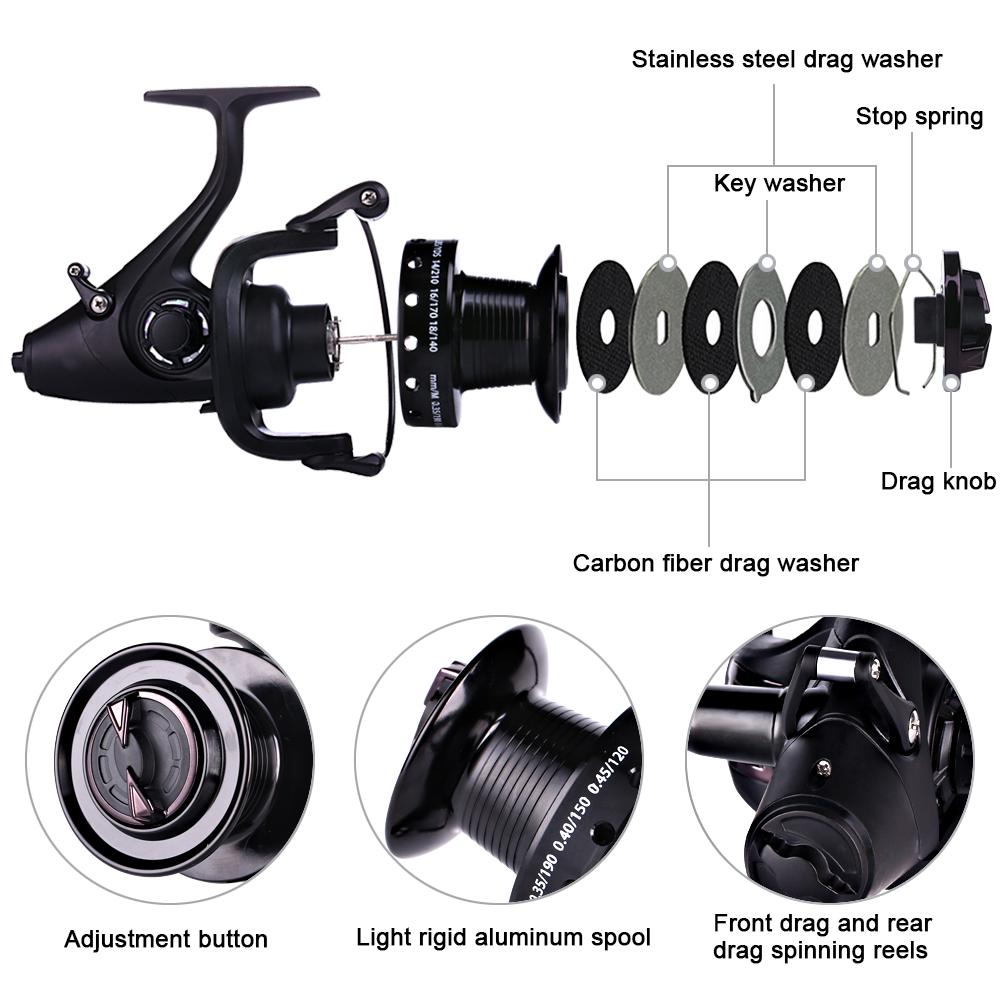 SOUGAYILANG Spinning Fishing Reel 12+1bb Casting Carp Reel for Freshwater or Saltwater Fishing