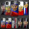 Чехол из закаленного стекла с российским флагом для iPhone Samsung Galaxy OnePlus Oppo Xiaomi Redmi Note SA 7 8 9 10 11 12 13 14 20 21 22 53 Pro Max Ultra