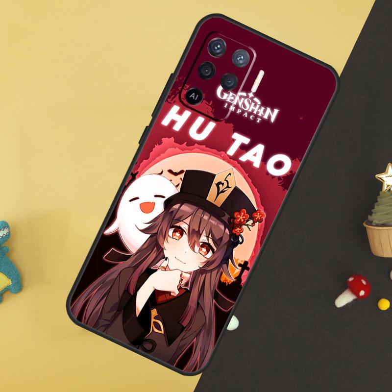 Чехол Hu Tao Genshin Impact для Oppo A80 A60 A40 A54 A74 A94 A18 A38 A58 A78 A98 A96 A76 A16 A15 A17 A57 A5 A6 Pro