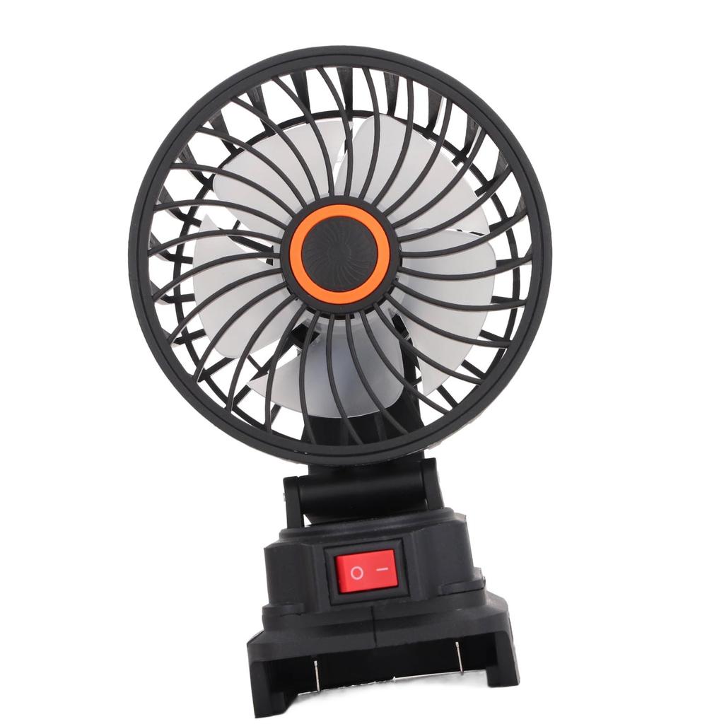 4-дюймовый портативный вентилятор с питанием от аккумулятора, вращающийся на 360 градусов, аккумуляторный вентилятор для кемпинга на открытом воздухе для аккумуляторов BL1840 18 В