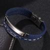 MultiLayer Combination Accessory Stainless Steel Men's Leather Bracelet Fashion Man Jewelry HipHop Rock Jewelry