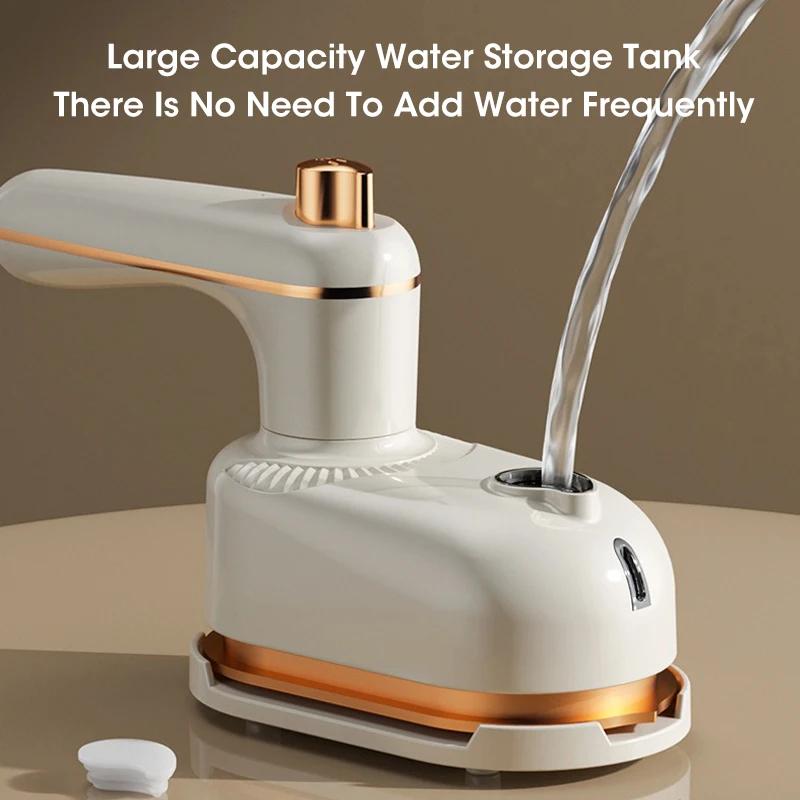 Мини-портативная гладильная машина для сухого и влажного глажки, двойного назначения, большой емкости для воды, мощный пар для одежды, укладка без складок