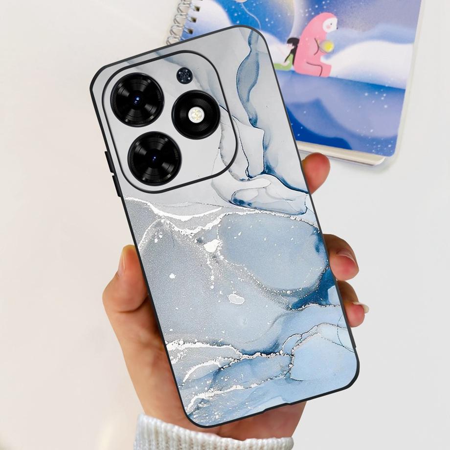For Tecno Spark GO 2024 2023 2022 Case Soft TPU Silicone Clear Bumper Coque BG6 BF7n KG5 Fundas Marble Space Man Dragon Etui