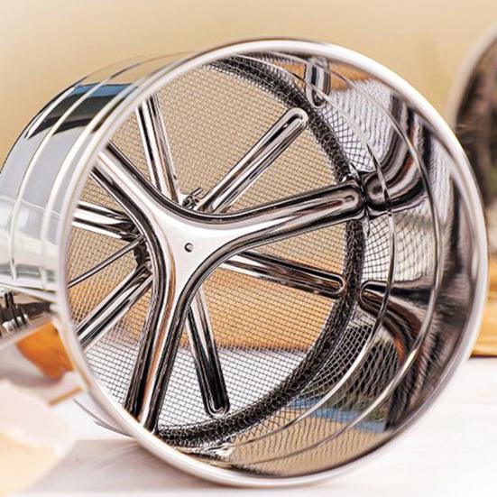 Ручное сито для муки из нержавеющей стали, простое в использовании, быстрое, удобное, антикоррозийное, креативное сито для муки для выпечки