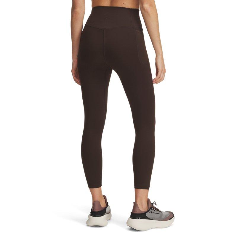 Under Armour Meridian Простые Удобные Однотонные Брюки Девять Девятых с Высокой Посадкой Йога Длинные Брюки Женский низ 1382525-246