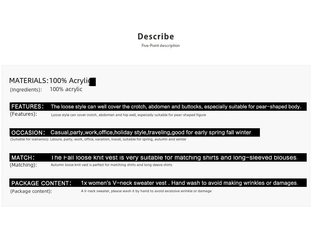 Женский жилет-свитер без рукавов с V-образным вырезом