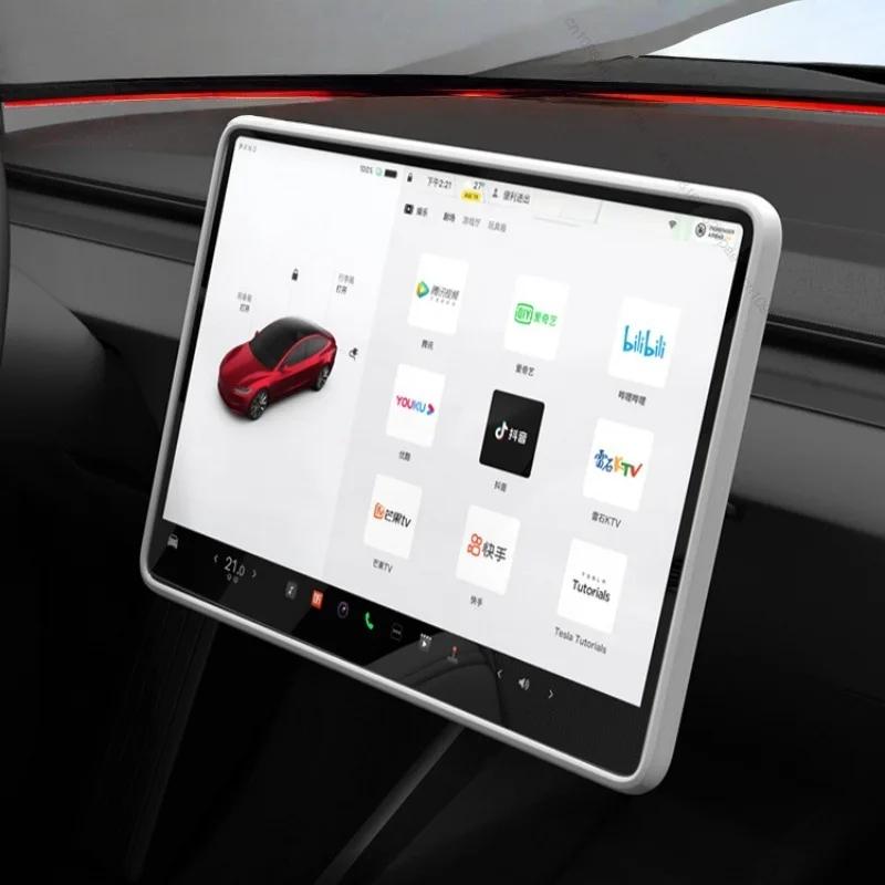 Защитный чехол для Tesla Model Y Launch 2025 Juniper Model 3 Highland 2024 2025 Защитный чехол для экрана управления автомобилем