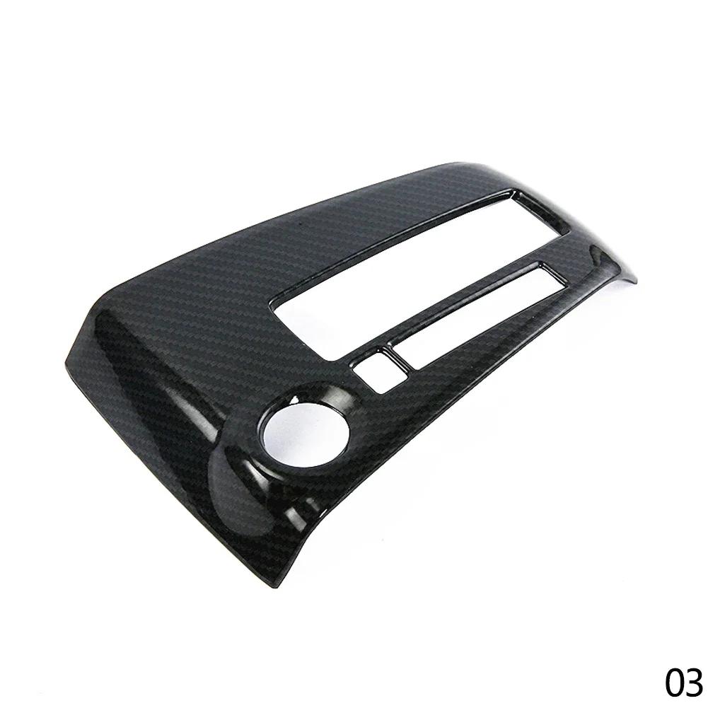 Car Interior Mouldings Carbon Fiber Car Gear Lever Head Shift Knob Cover Trim for Nissan Kicks 2016 - 2020 Accessories