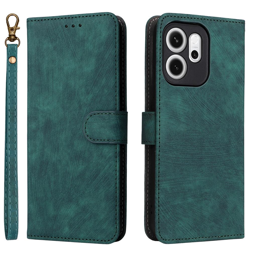 For Oppo Reno14 F 5G Case Wallet RFID Blocking PU Leather Phone Cover Stand with Strap
