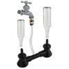 Double Blast Bottle Carboy Washer Wine Rinser Homebrew Beer Wine Cleaning Equipment Cleaner With Kitchen Faucet Adapter Bar 5