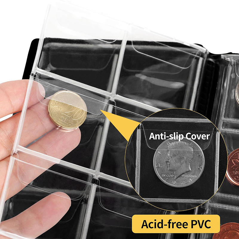 Pretty Pockets Coin Album for Collectors Coin Collection Book Holder Display Storage Album Home Large Capacity Collecting Book