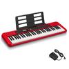 Electronic Keyboard Casiotone 61 Keys Lightweight Compact Easy To Carry POP Design Dance Music Mode CT-S200RD (Red) &