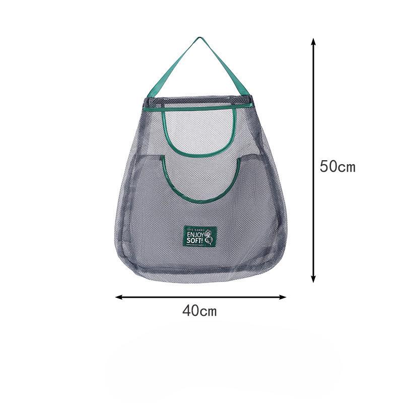 Угловая кухонная подвесная сетчатая сумка для хранения фруктов, овощей, чеснока, лука и имбиря