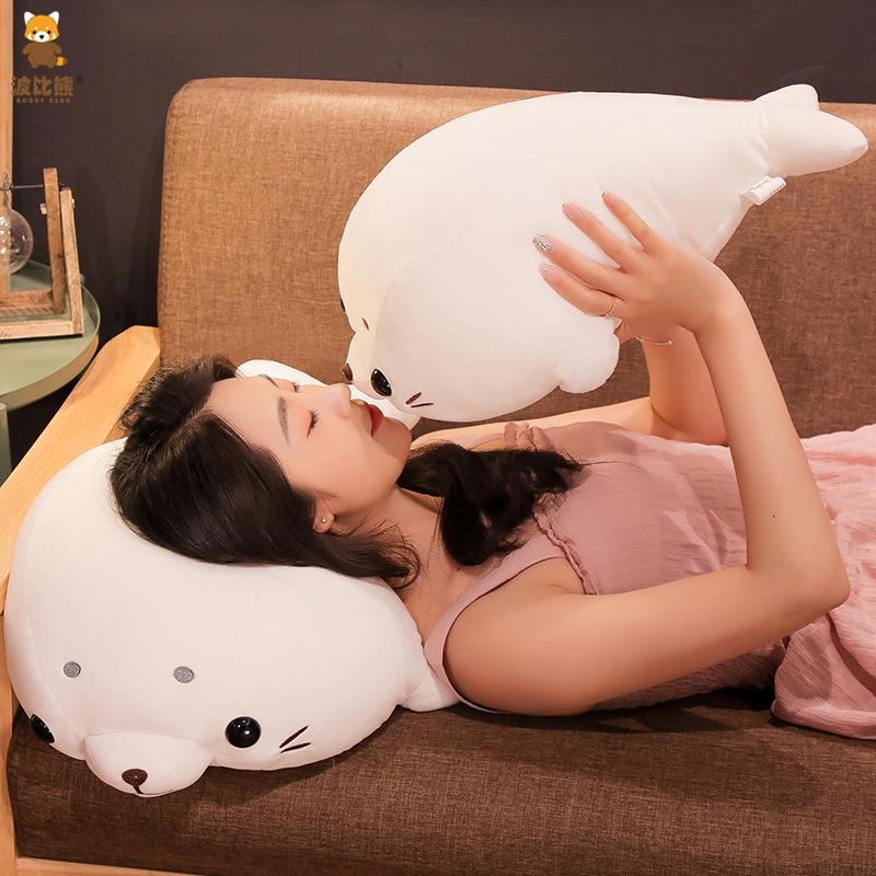 1pc 50/60cm Soft Sea Lion Plush Toys Sea World Animal Seal Plush Stuffed Doll Baby Sleeping Pillow Kids Girls Gifts