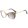 Brand Design Retro Small Cat Eye Patchwork Color Femal Frame Photochromic Anti Blue Light Computer Women Custom Reading Glasses