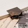 Metal Small  Binder Clamps Vintage Document File Organizer New Page Holder  Journaling