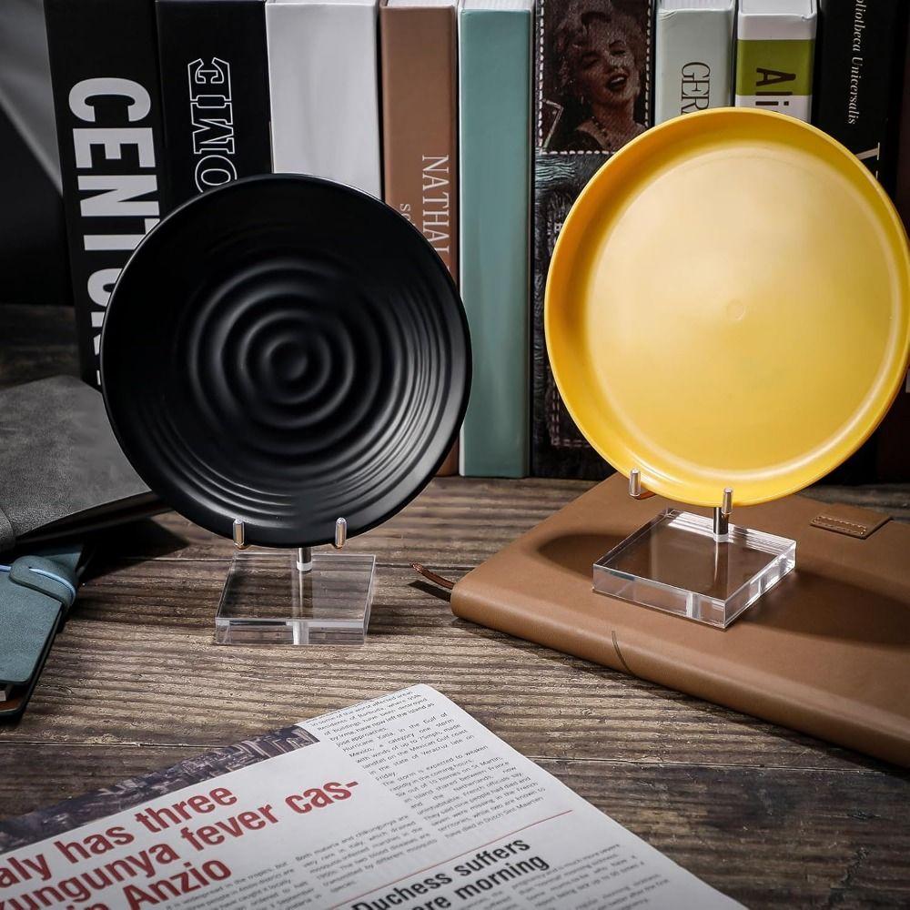 Round/Square Base Metal Arms Crystal Holder Soft Rubber Case Rock Collectibles Shelf  Shop