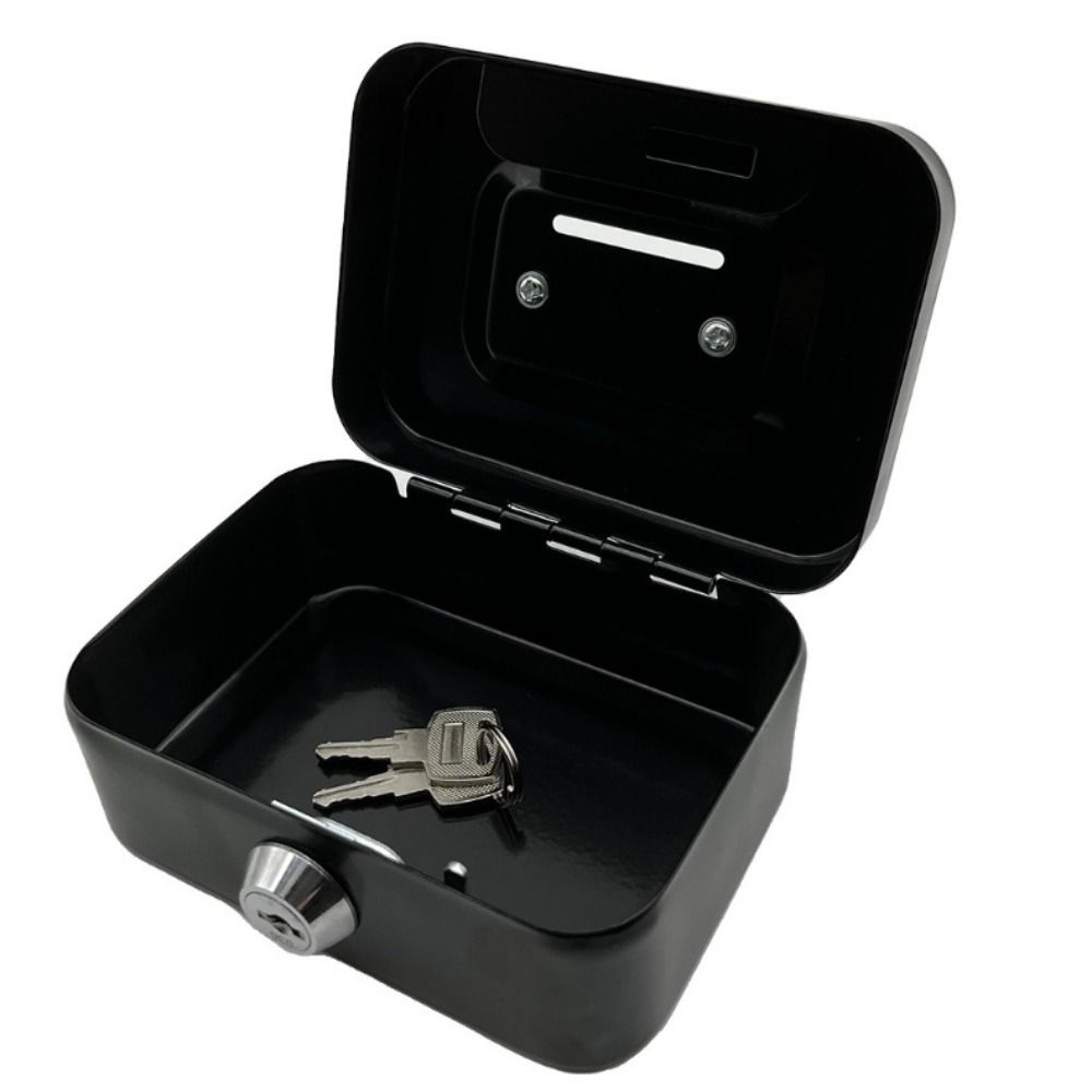 Metal Cash Storage Box Small Money Organizer Cute Toys Key Lock Cash Box  Kids