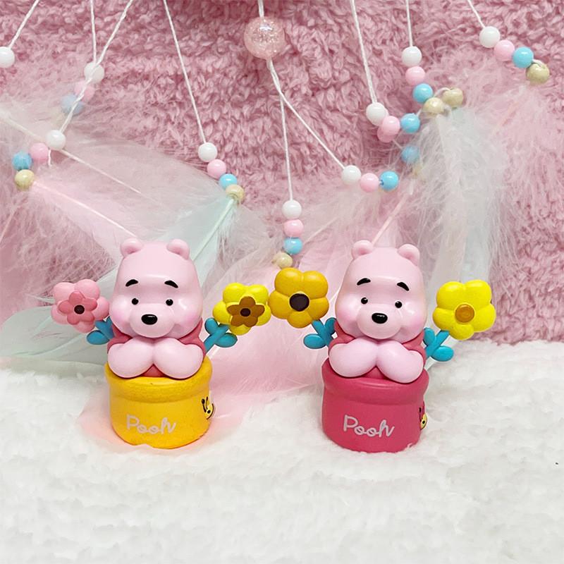 Очаровательный Винни Пух Медведь Креативный Цветочный Горшок Фигурка Декоративная Игрушка Модель