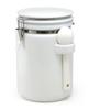 Круглая канистра ZEROJAPAN L белая с керамической ложкой WH RC-35L