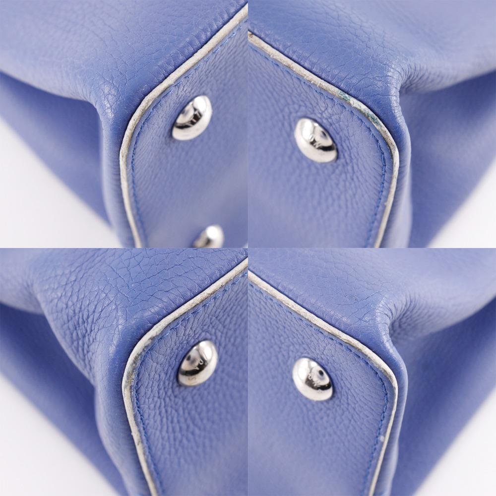 Louis Vuitton CAPCSINE MM Сумка Parnasea Blue / белый/ Кожа Taurillon Clemence Женская Б/У