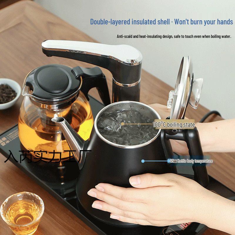 Automatic Electric Kettle & Tea Set: Boil Water, Make Tea, Integrated Pump & Heat Preservation