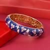 Beijing Traditional Copper Tire Cloisonne Bracelet Butterfly Medium Retro Palace Hollow Enamel Bracelet Women's Accessories