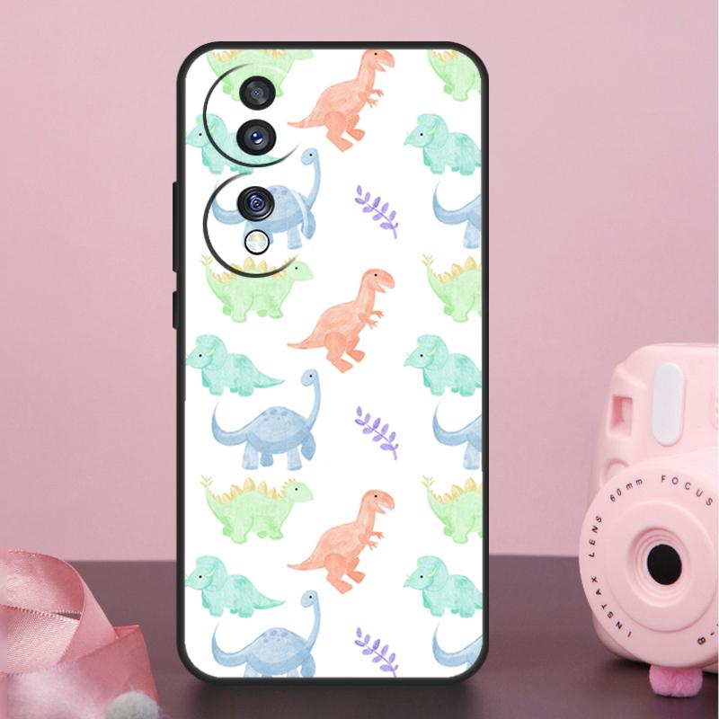 Чехол-коллаж с динозаврами для Honor Magic 7 Pro 5 6 8 Pro X9a X9b X9c X9d X8a X8b X8c 50 70 90 200 400 Lite