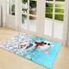 1Pc Winter Wonderland Olaf Carpet Rug Customizable Soft Washable Antislip Home Living Room Sofa Mats Personalized Rug 091761