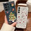 Мультяшные подарки Рождественский чехол для Samsung Galaxy A56 A55 A54 5G A36 A35 A26 A17 A16 A15 S21 FE S22 S23 S24 Plus S25 Ultra Capa