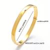 3PCS Stainless Steel Curved Surface 6mm Bracelet, Colorful Three-color Combination, Fashionable Women's Bracelet