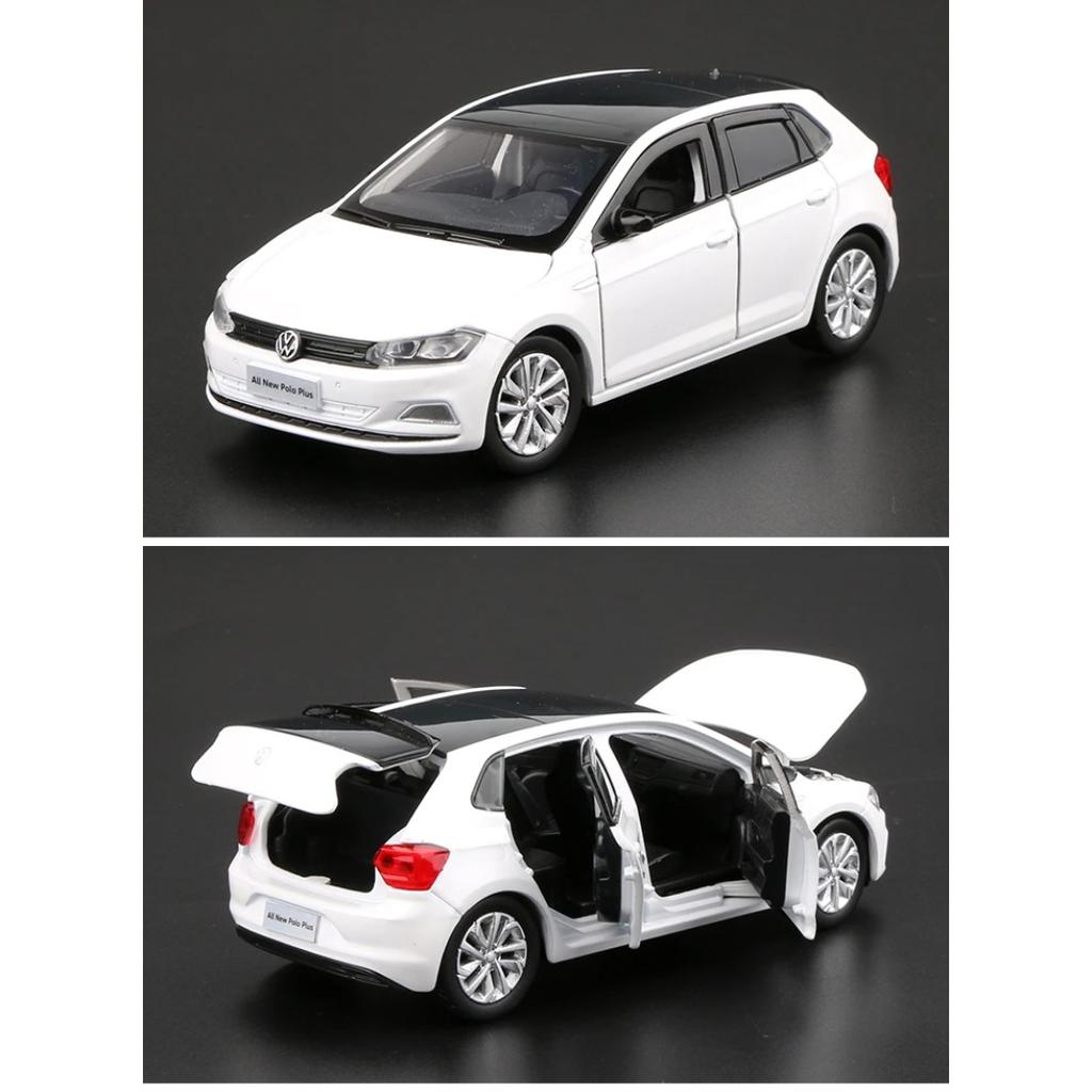 1/32 Polo Alloy Die Cast Toy Car Model Sound and Light Children's Toy Collectibles Birthday Gift