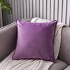 Однотонная бархатная декоративная подушка и наволочка для дивана, кровати, автомобиля или спинки