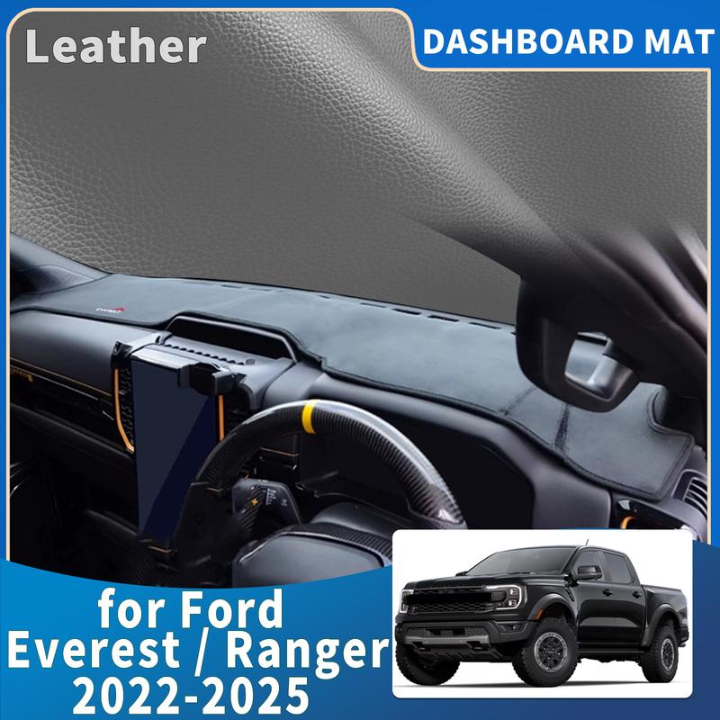 for Ford Everest Ranger -2026 Wildtrak Raptor T9 Dashmat Dashboard Cover Pad Protective Carpet Accessories DashMat Sunshade