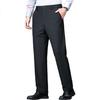 RED DRAGONFLY Men's Casual Thick Nylon Stretch Business Wrinkle-Resistant Comfortable Skin-Friendly Suit Pants Black 32