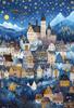 In Beverly Jigsaw Tale of Holy Night Dreaming Village On Starry Hill [Made Japan] 1000-Piece Puzzle - (49x72cm) 1000-128