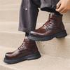 Новые ботинки Мартин мужская обувь универсальные высокие ботинки мужская трендовая обувь средней высоты в британском стиле рабочие ботинки мужские 2279-J