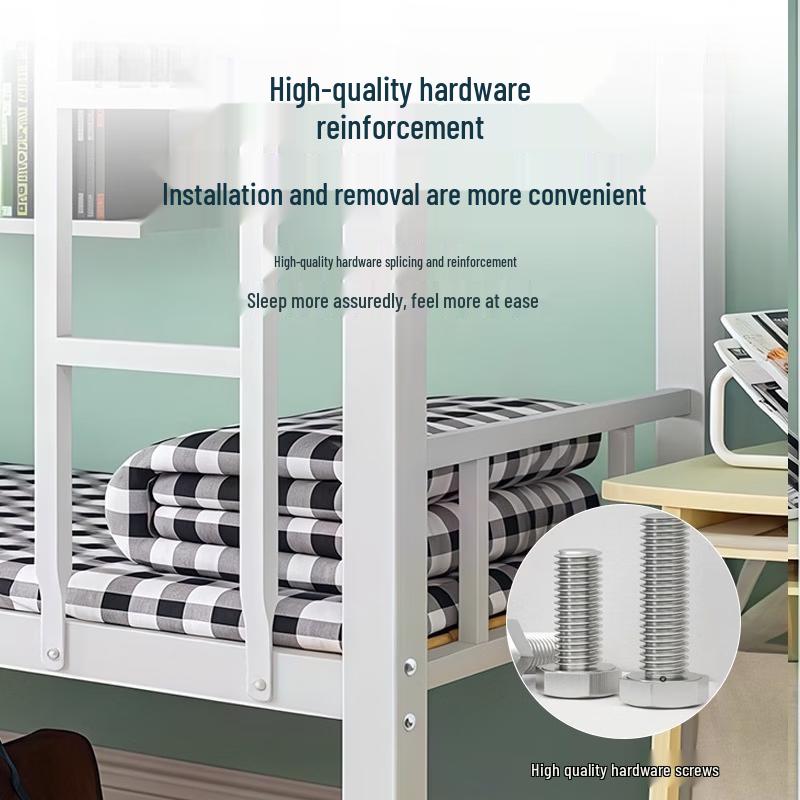 Industrial Iron Double Bunk Bed