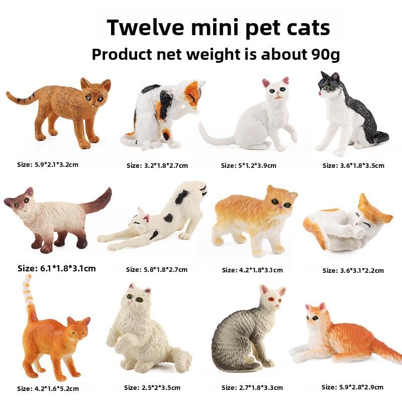 Miniature Wild Animal Figurines Collection With Static Plastic Figures For Home Display And Gift
