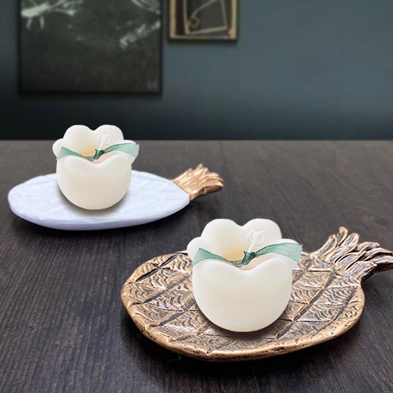 Resin Storage Tray Decorative Trays Pineapple Shape Jewelry Pallet Fruit Snack Dish Candles Storage Organizer Home Decor Bowl