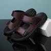 2024 New Slippers Men's Sandals Versatile Soft Sole One-word Non-slip Beach Shoes Summer Fashion Wear Sandals