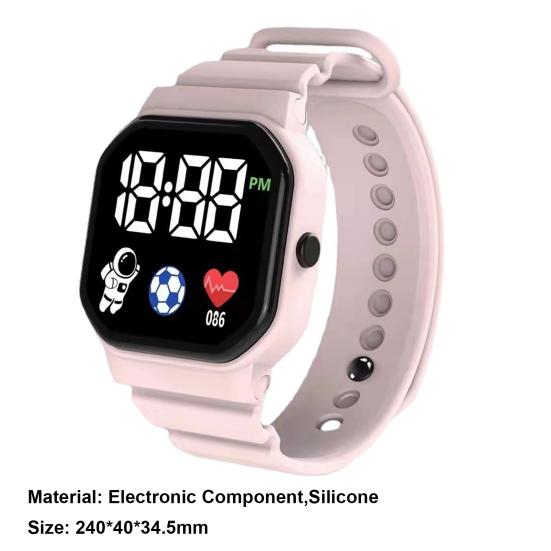 C3-12 Электронные часы Водонепроницаемые Квадратный циферблат Светящиеся Жизнь Светодиодные Космонавт Спорт Мужские Женские