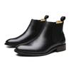 Genuine Leather Men Boots Vintage Style High Top Dress Shoes Men Fashion Casual Chelsea Boots Male Ankle Boots