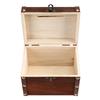 Большая деревянная копилка, безопасная копилка, сбережения с замком, резьба по дереву ручной работы