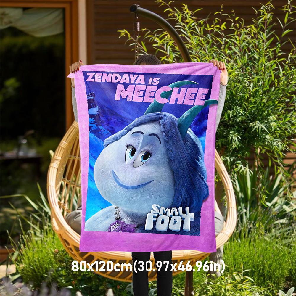 1PC Zendaya Meechee Outdoor Flannel Blanket Soft Plush Decor for Picnics, camping,Bedroom, Playroom, Office1157A