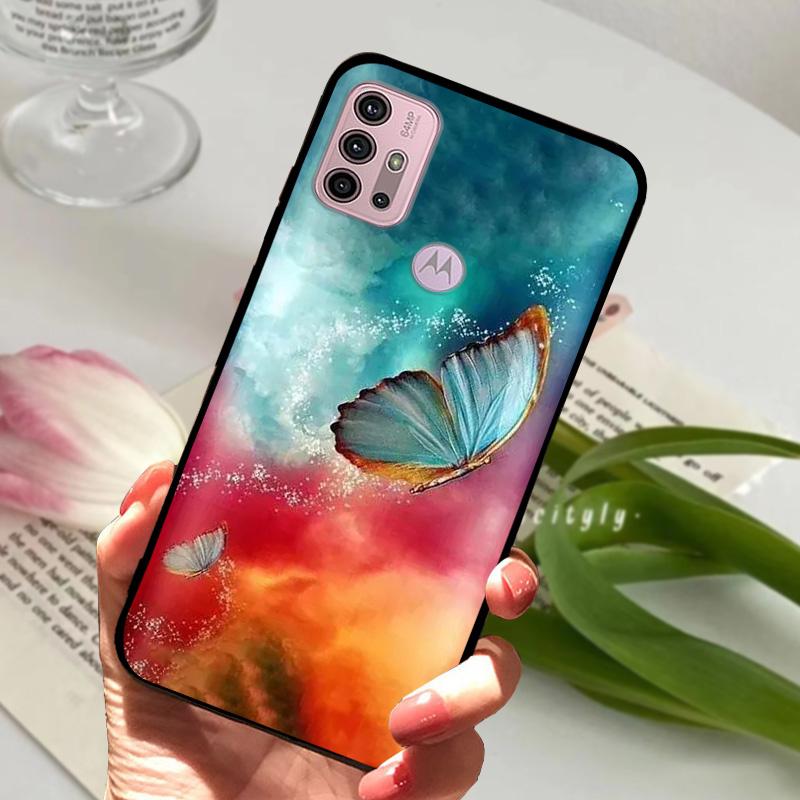 Чехол для Moto G10 Мягкие силиконовые чехлы из ТПУ для Motorola G13 G23 Защитная крышка для Moto G100 Ударопрочный бампер Fundas